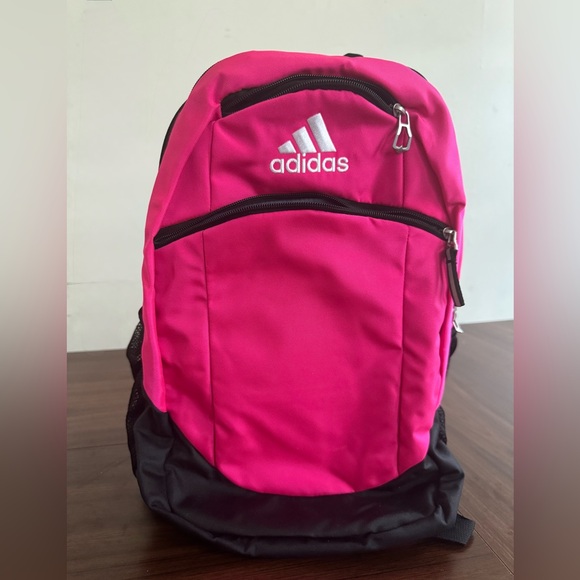 Adidas Striker II Team Backpack Pink Black Multiple Pockets - Picture 3 of 6